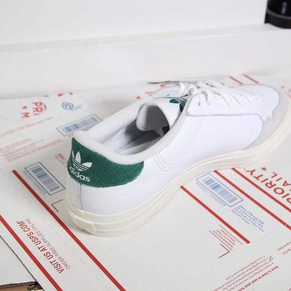 Adidas White Leather Continental Vulc Sneakers - Picture 3 of 7